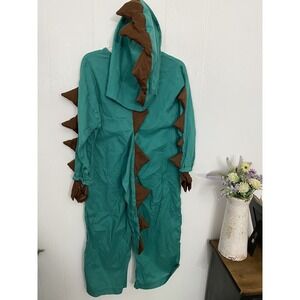 Dinosaur Costume 6 8 Child Cotton Handmade Head Piece Euc